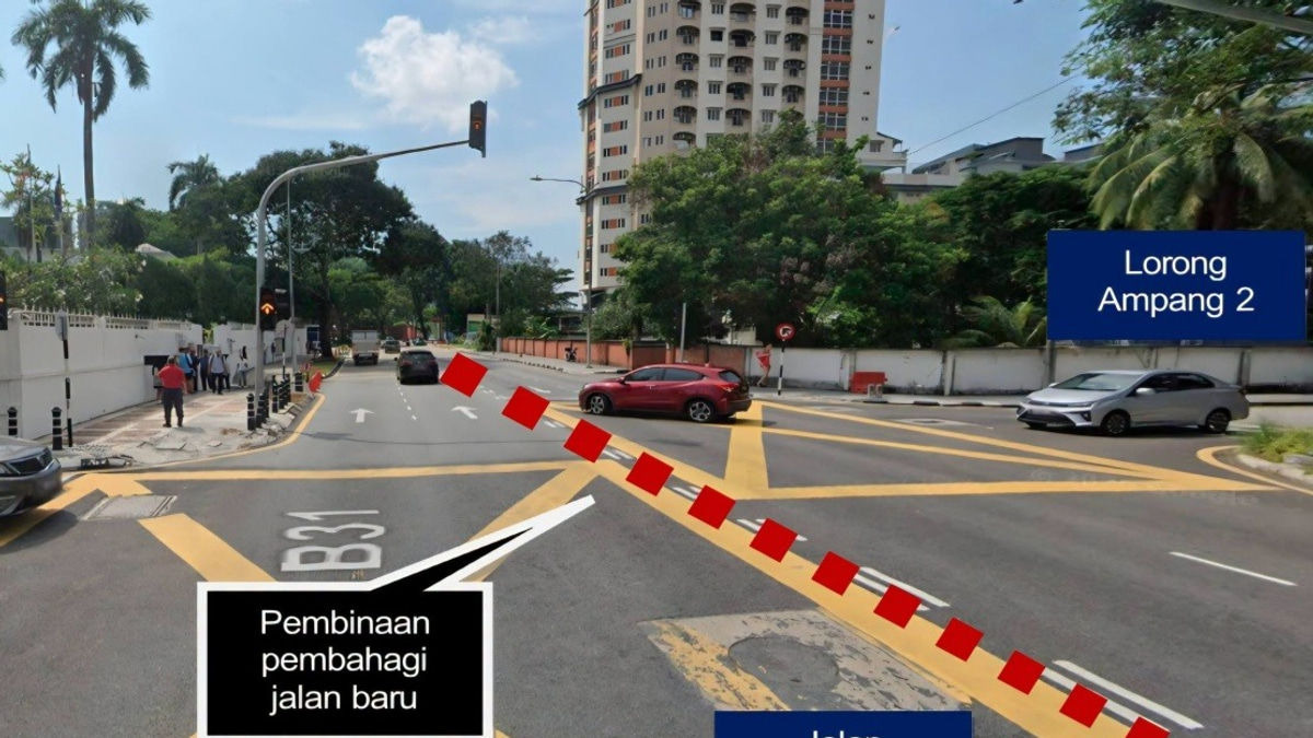 Jalan Ampang Upgrade: Two Key Intersections Close Permanently Today