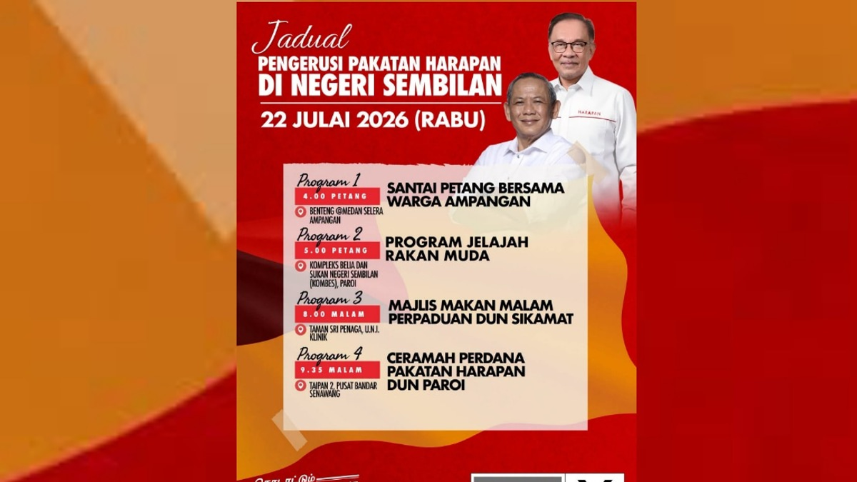 Anwar Launches Multi-Stop Campaign Push in Negeri Sembilan Ahead of State Election