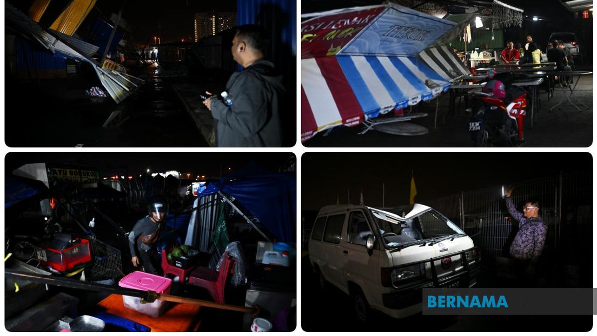 Devastating Storm Closes Kuching Night Market, Leaves Hundreds of Vendors Facing Heavy Losses