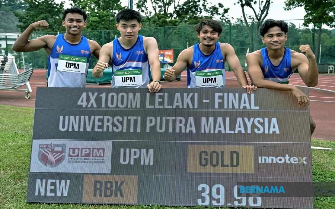 Aliff Iman Leads UPM Sprint Team To Historic SUKIPT 4x100m Record