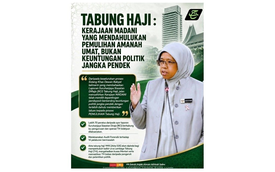 Tabung Haji Stability Takes Precedence Over Political Narrative, Says Deputy Minister