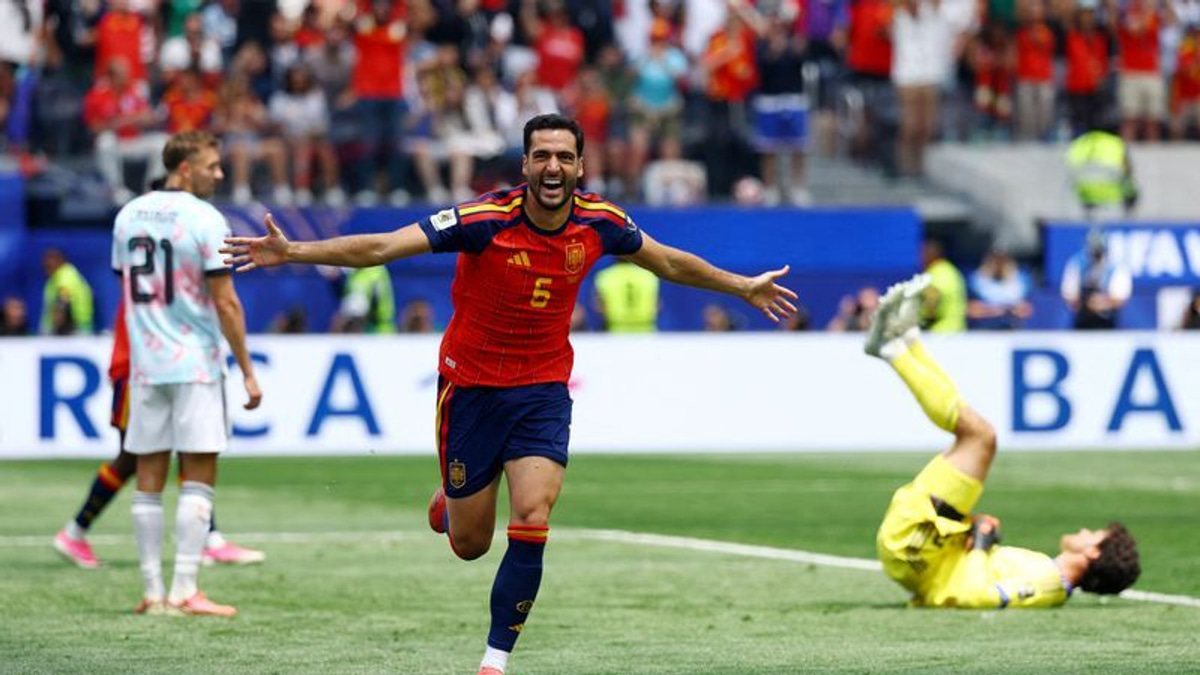 Merino's dramatic late goal sends Spain past Belgium into World Cup semis