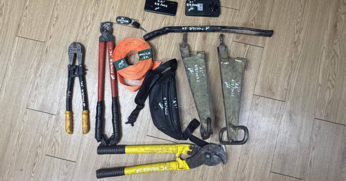 Cable thief captured after dramatic 50km highway pursuit ends in crash