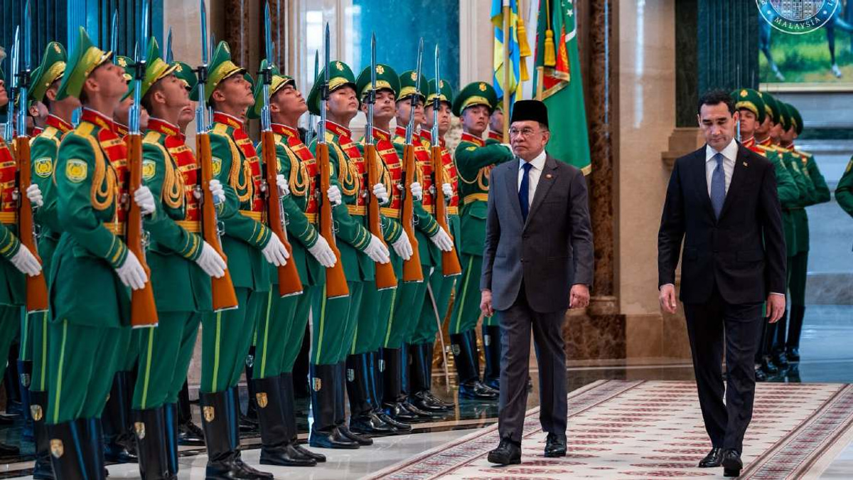 Anwar Receives State Welcome in Turkmenistan as Malaysia Deepens Central Asian Ties
