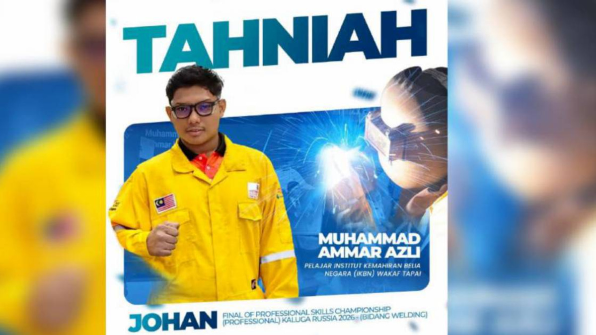 Ahmad Zahid Lauds Local Vocational Student's Welding Victory at Russian Skills Championship