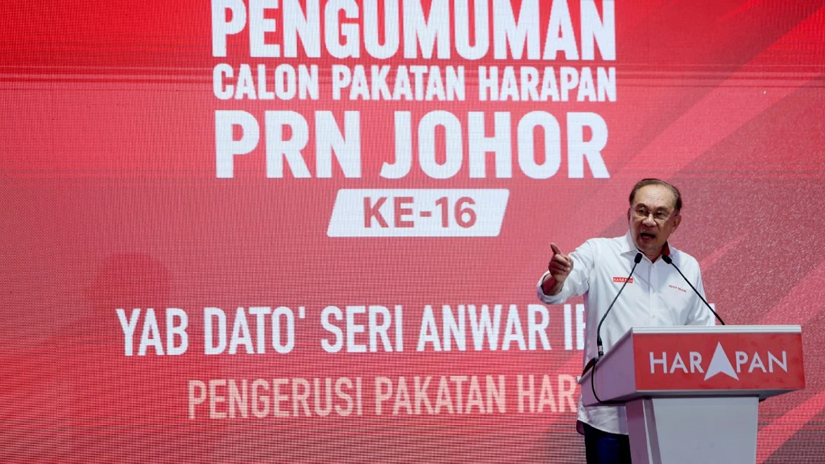 Anwar Calls on Johor Exco to Challenge BN, PN Over Disputed Revenue Allocation