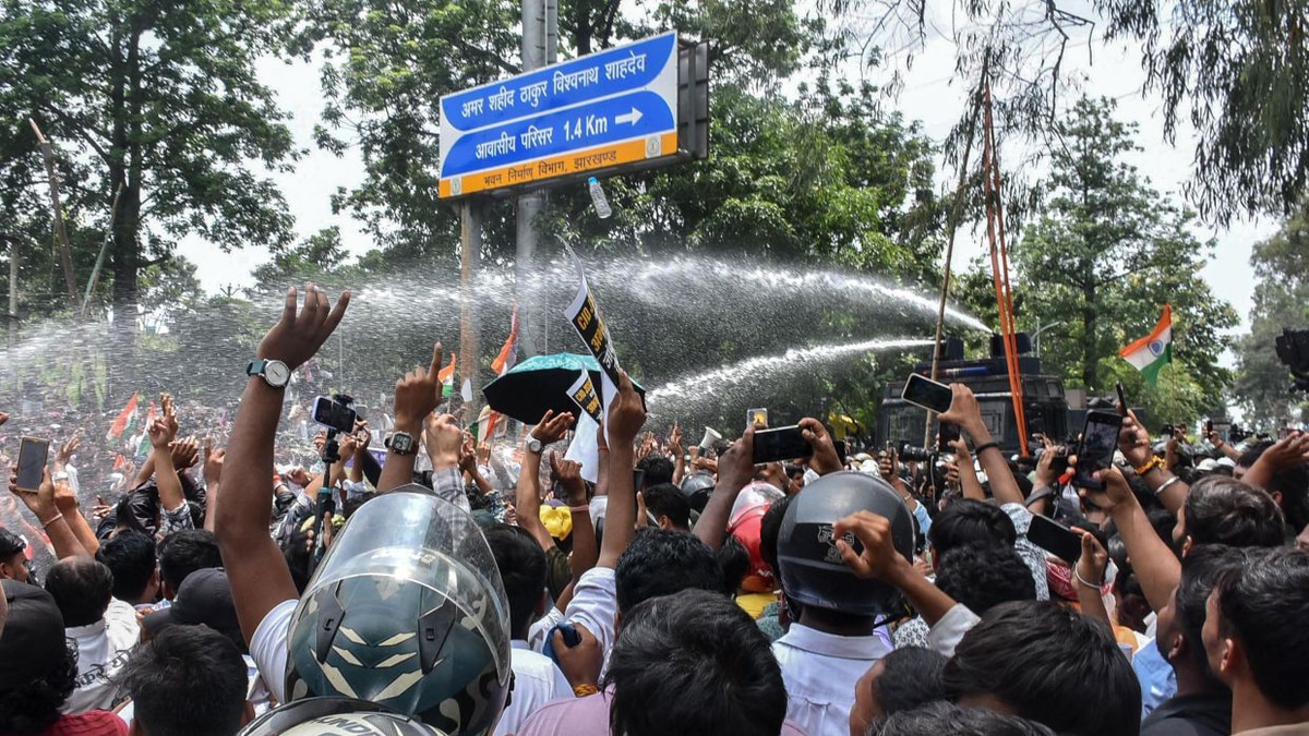 BJP Attacks Student Protest Group Over Jharkhand Absence, Raising Questions About Political Motives