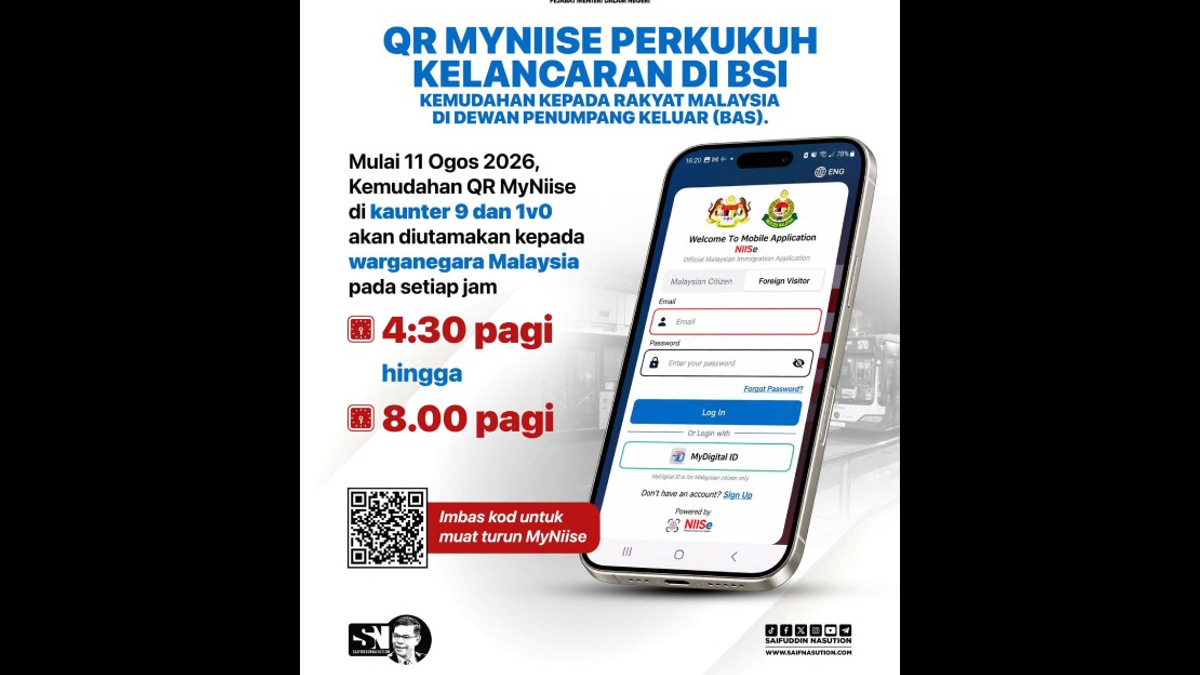 MyNIISe QR Users Get Fast-Track Immigration Processing at Johor-Singapore Border