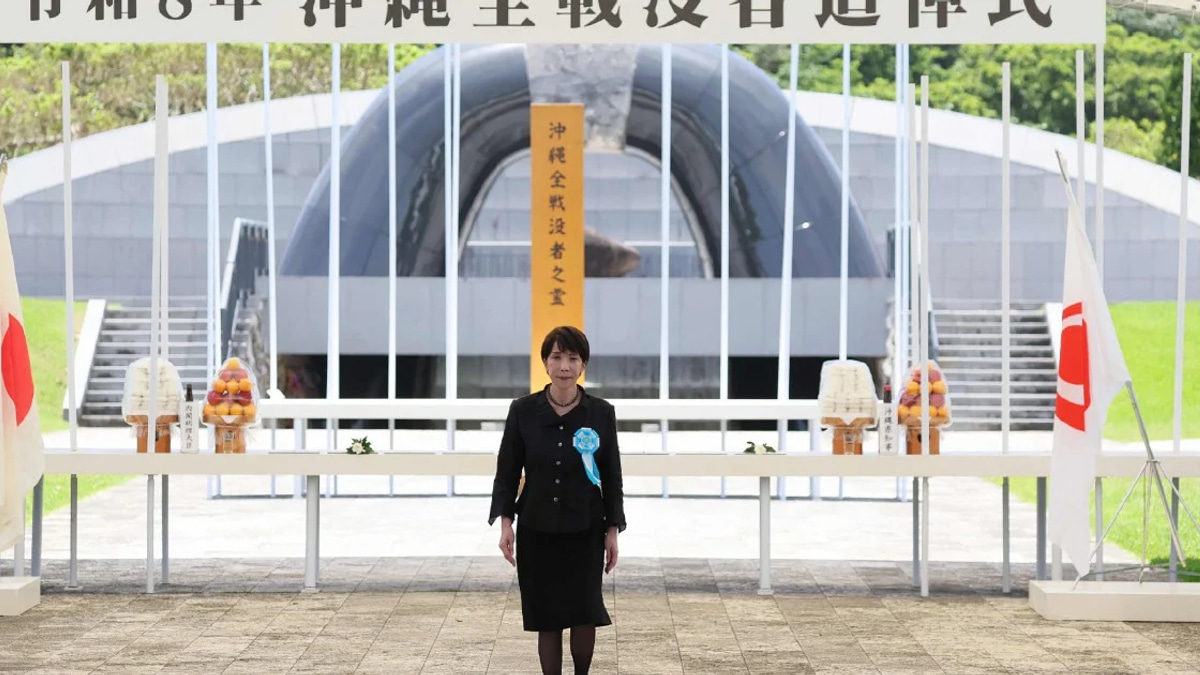 Japan's New PM Confronted Over Military Expansion Plans at WWII Memorial