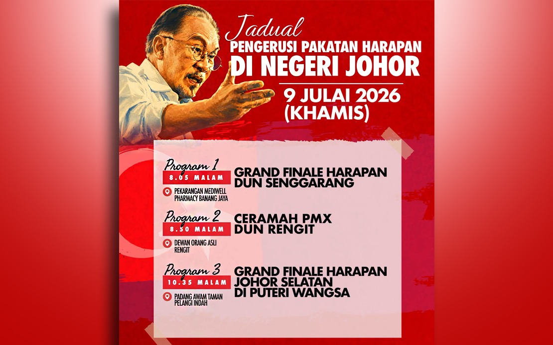 Anwar Intensifies Pakatan Harapan Push in Final Days of Johor Campaign