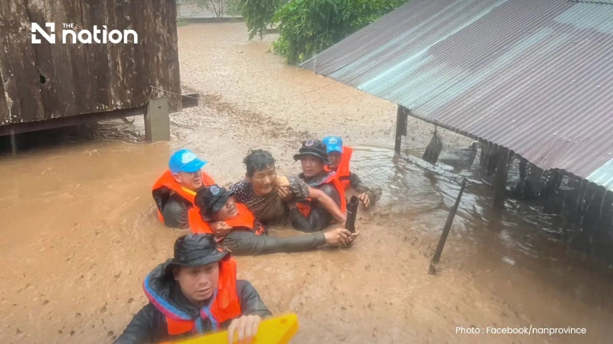 Flash floods claim two lives in Thailand's Nan province, displacing thousands