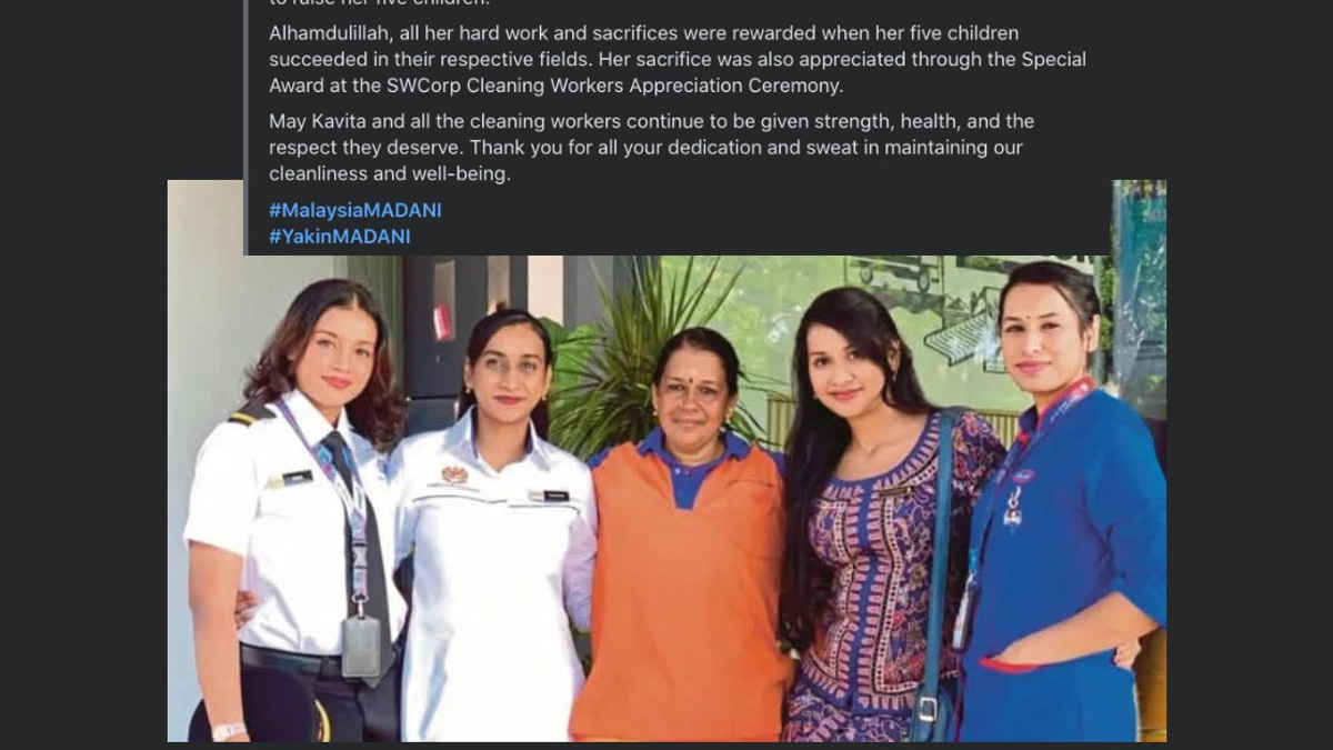 Prime Minister Anwar Pays Tribute to Street Sweeper Kavita's Inspiring Journey of Sacrifice