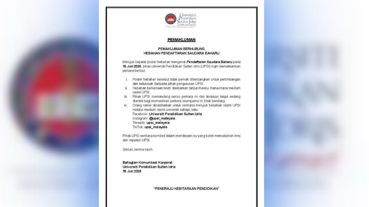 UPSI Disavows Viral 'New Muslim' Registration Poster Amid Social Media Controversy
