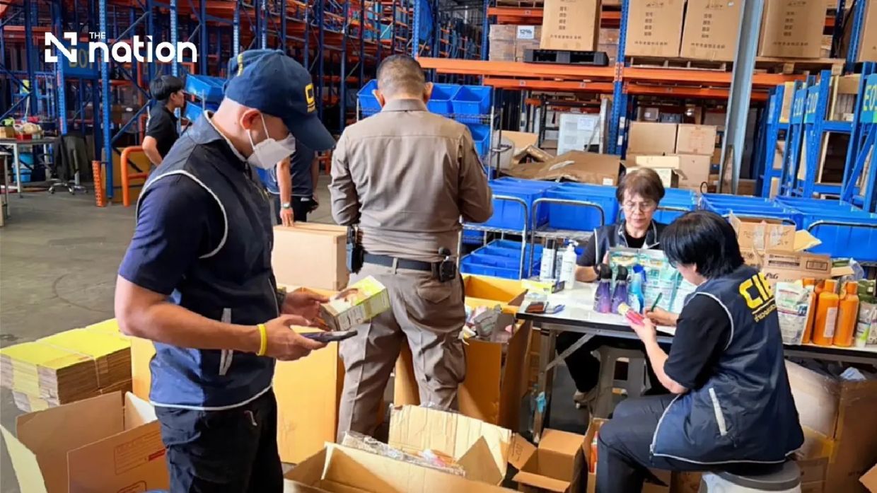 Thai police bust underground warehouse operation, seize 83,483 counterfeit Japanese products worth 8.3 million baht