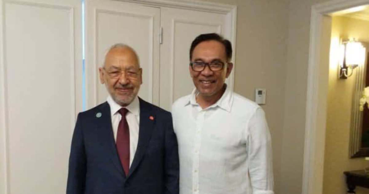 Anwar seeks Ghannouchi's release from Tunisia on humanitarian basis