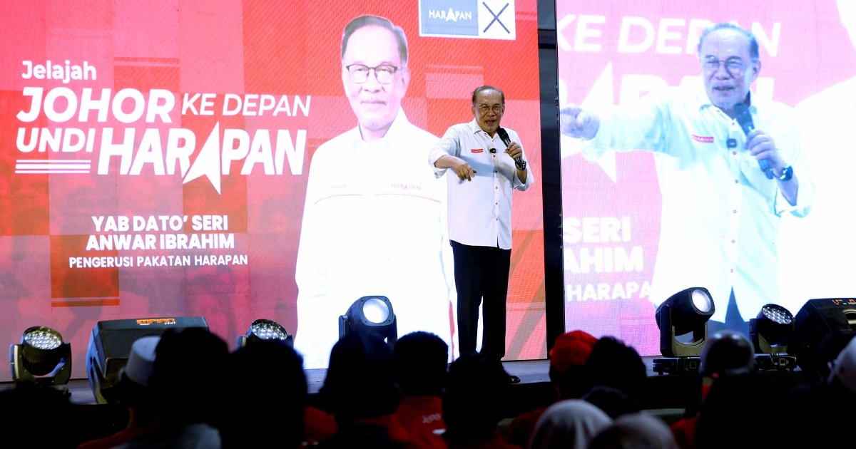 Anwar Accuses BN of Dissolving Johor Assembly to Reassert Political Control