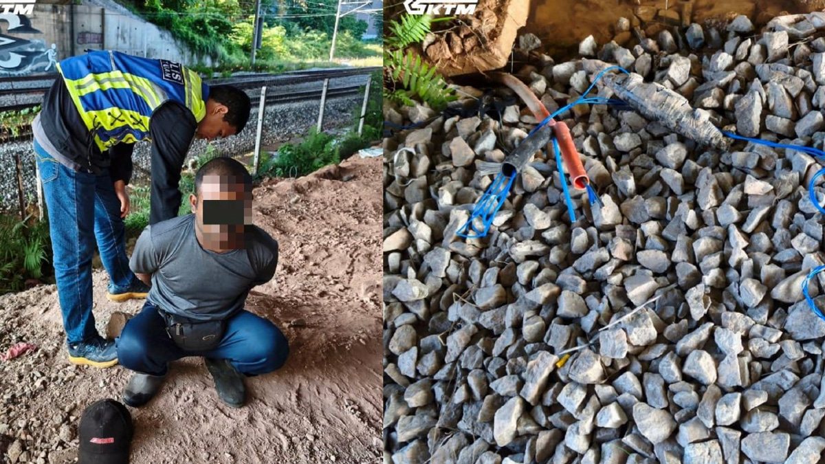 Two arrested in Shah Alam for attempted railway cable theft