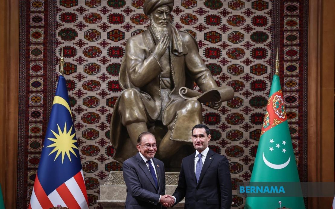 Malaysia and Turkmenistan Chart Course for Deeper Strategic Ties, Anwar Says