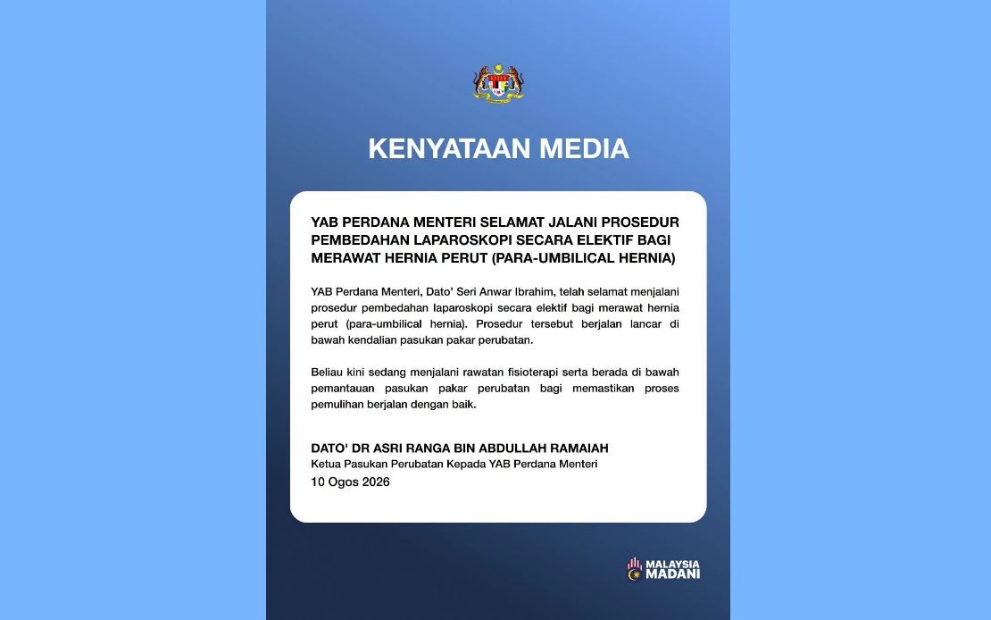 PM Anwar Successfully Treated for Abdominal Hernia