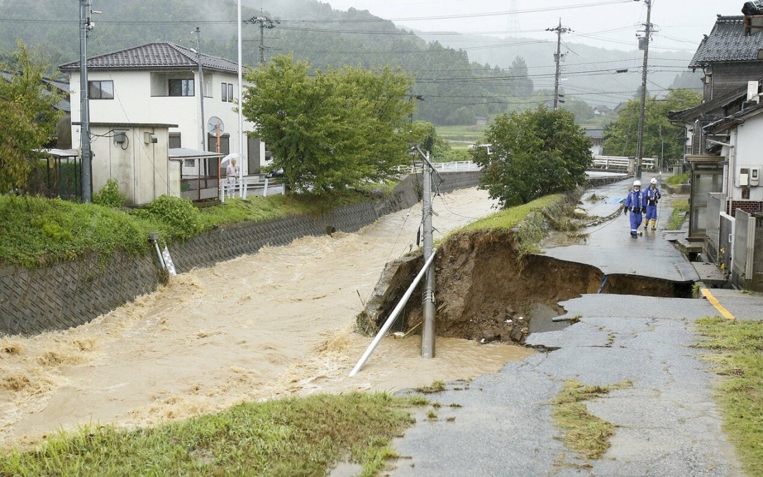 Central Japan Pounded by Record Rainfall as Authorities Issue Highest Disaster Warning