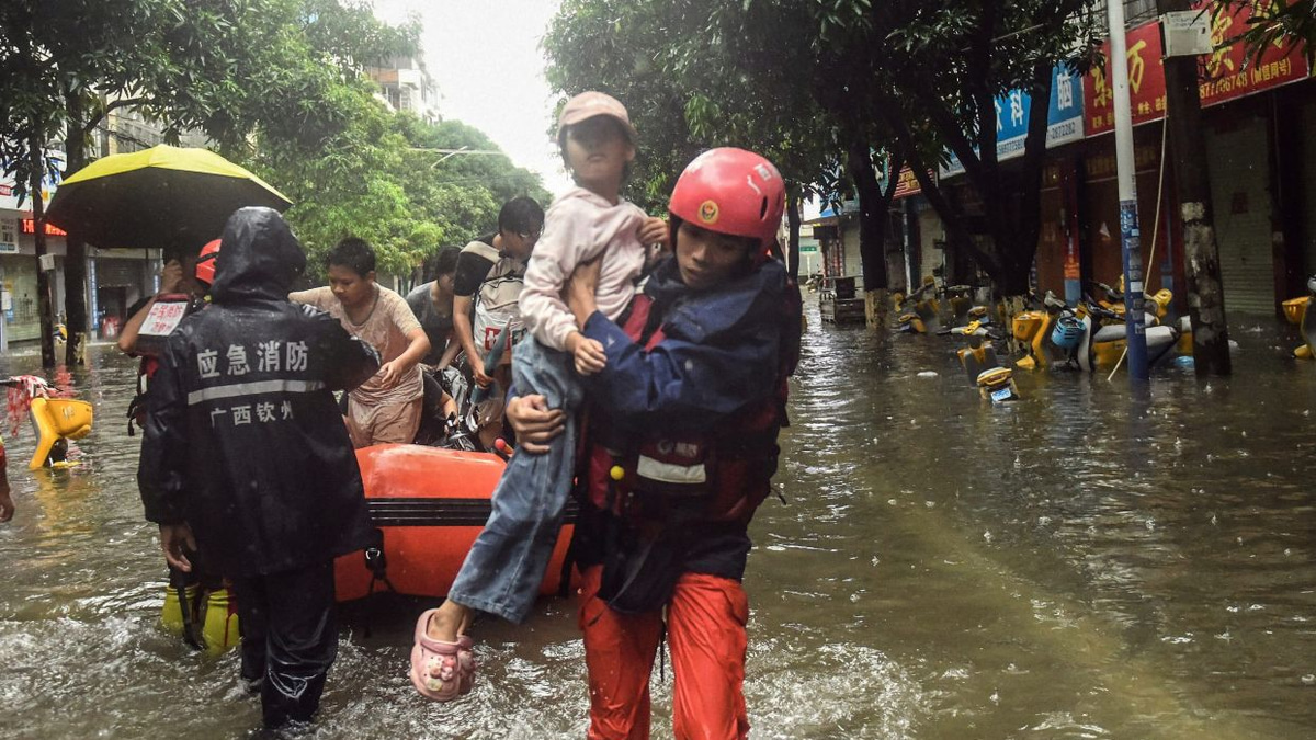 China mobilises massive relief effort as storms claim 17 lives, forcing evacuation of 100,000