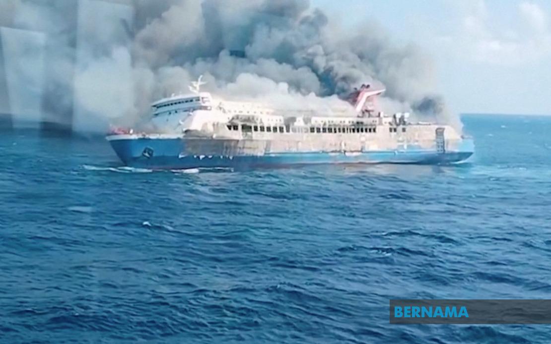 Five Dead, 41 Missing After Ferry Fire Off Madura; Major Maritime Rescue Operation Ongoing