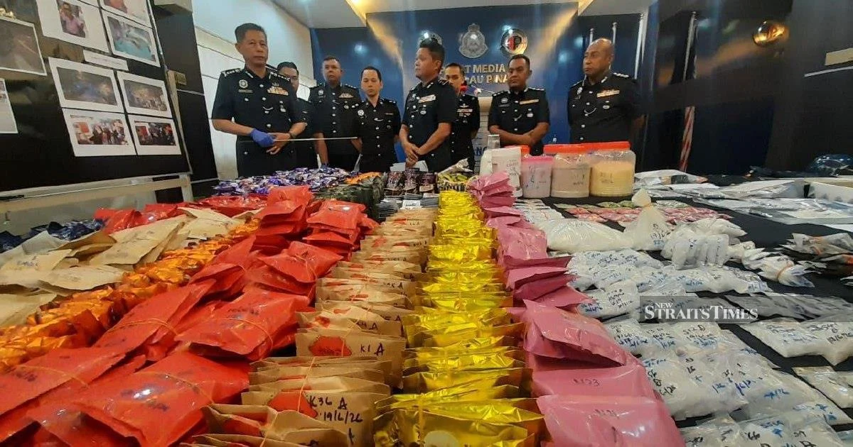 Penang couple arrested in RM9.7 million drug bust at Butterworth condo