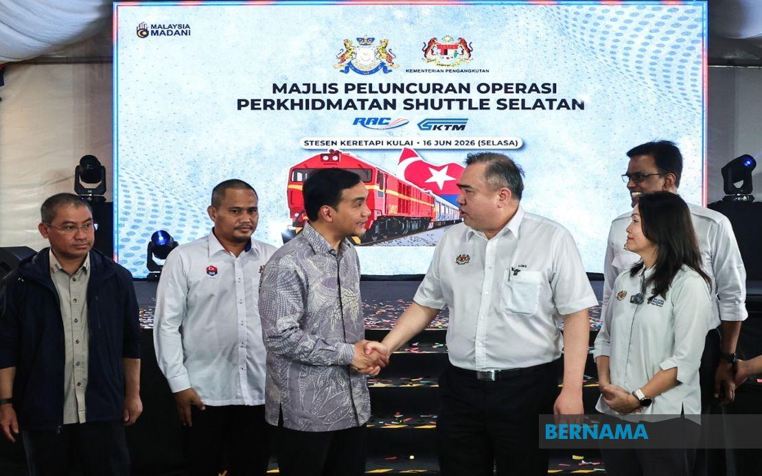 Shuttle Selatan Rail Service Launched To Connect Johor's Three Major Hubs