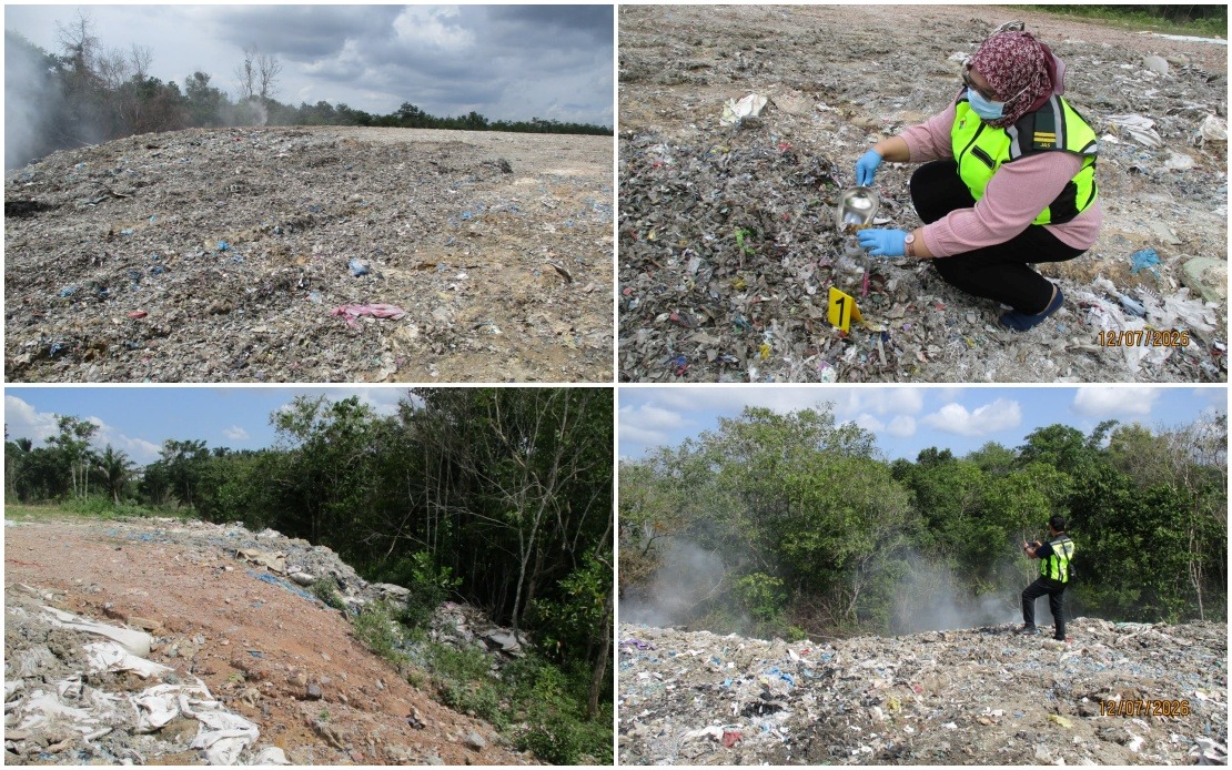 Kedah Authorities Uncover Illegal Waste Dump and Open Burning Operation in Bukit Banyan