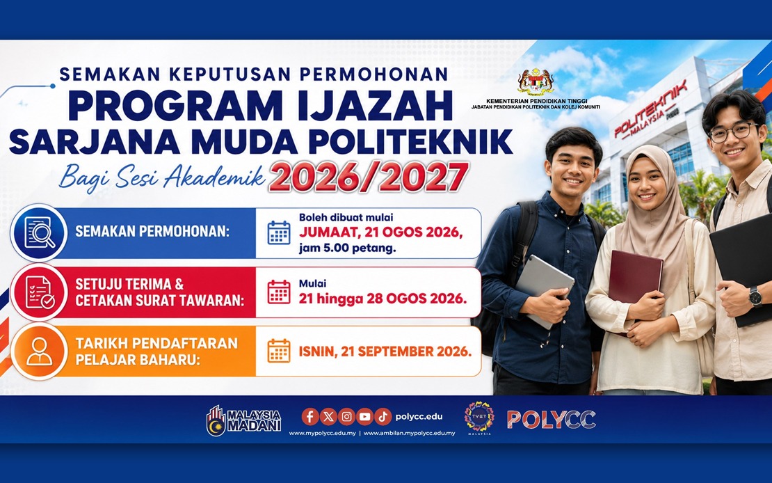 Polytechnic Bachelor's Degree Intake Results Now Available; Acceptance Deadline Set for Aug 28
