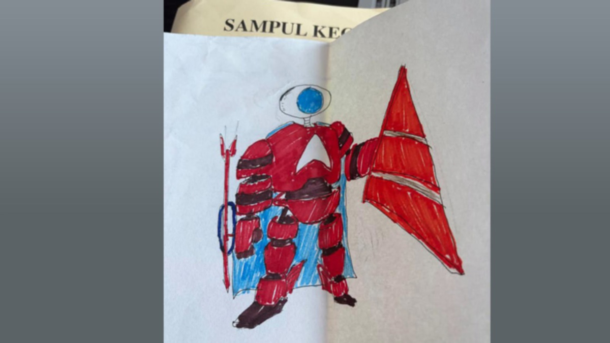 PM Anwar treasures drawing gifted by special needs child at Negri Sembilan Temu Anwar