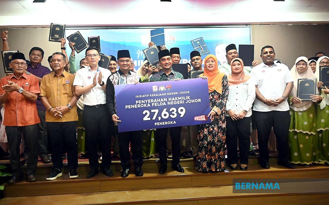 Johor Resolves Nearly Complete Land Title Crisis for 27,639 FELDA Settlers