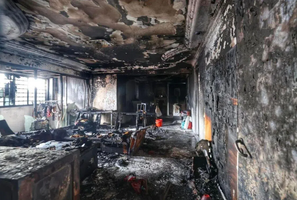 Two rescued from burning Singapore HDB flat as electrical fault sparks early-morning blaze
