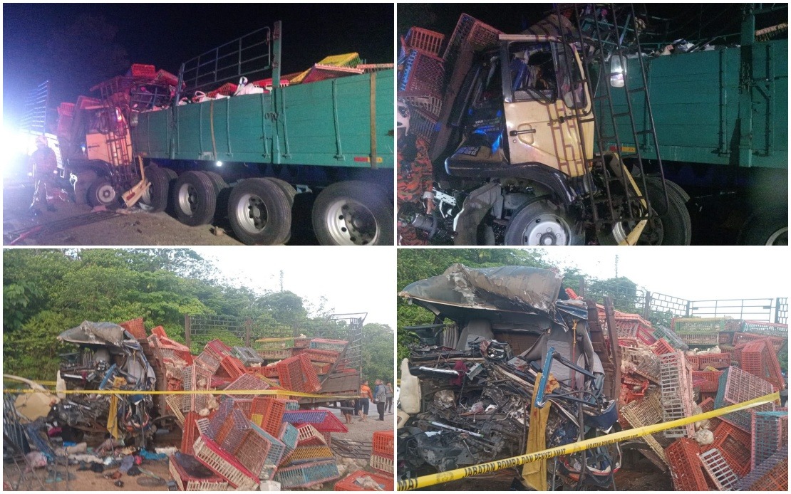 Three Dead in East-West Highway Crash as Chicken Lorry Hits Parked Trailer