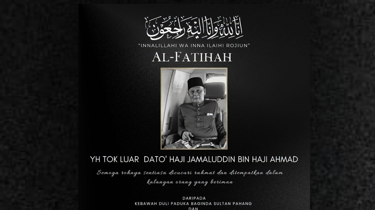 Pahang Sultan and Tengku Ampuan Mourn Death of Tok Luar Datuk Jamaluddin Ahmad