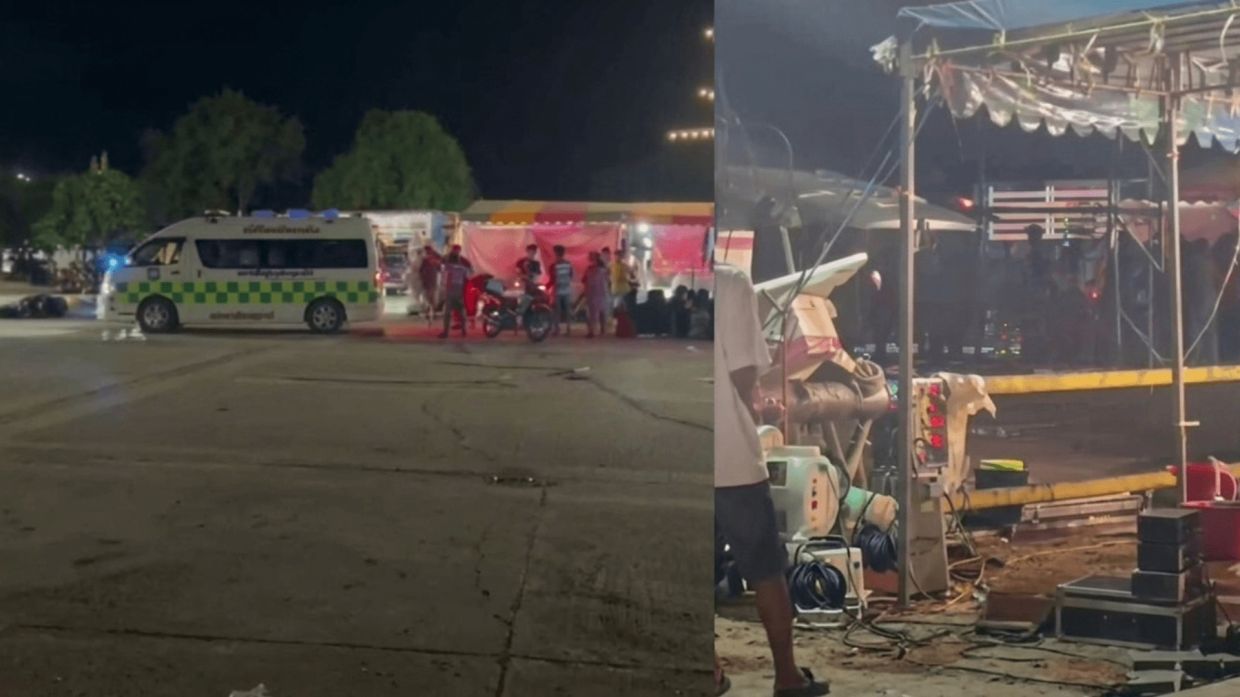Six wounded in shooting rampage at Thai night market event