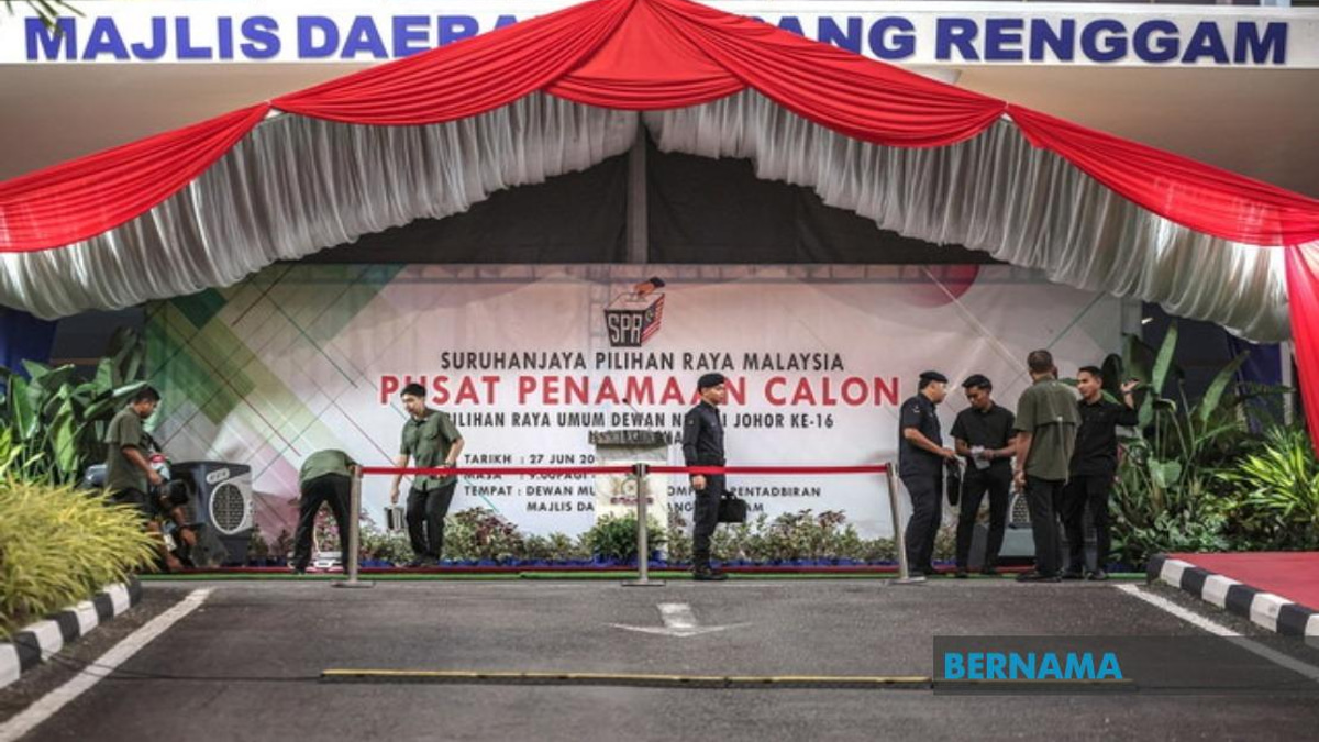 Johor's 16th State Election Kicks Off with Simultaneous Nomination Centre Openings