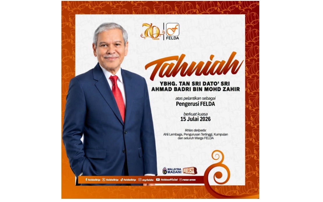 Tan Sri Ahmad Badri Named New FELDA Chairman in Strategic Leadership Appointment