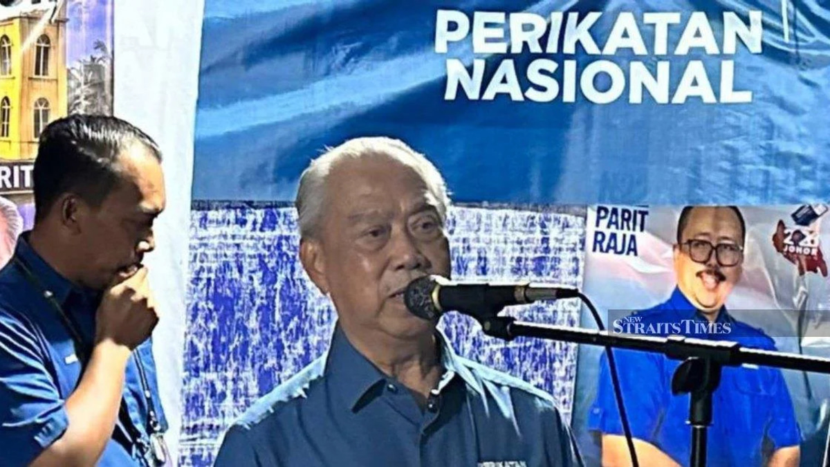 Muhyiddin Warns Perikatan Nasional Faces Steep Odds in Johor Election