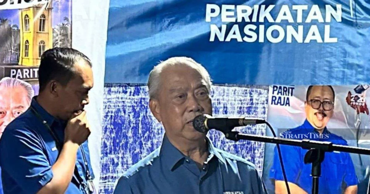 Muhyiddin Warns Perikatan Nasional Faces Steep Odds in Johor Election