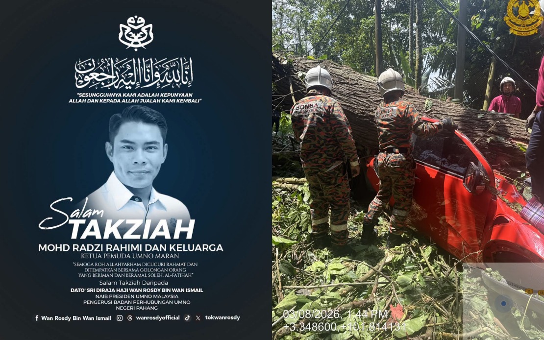 Pahang MB Mourns Loss of Youth Leader Mohd Radzi in Tree-Fall Tragedy