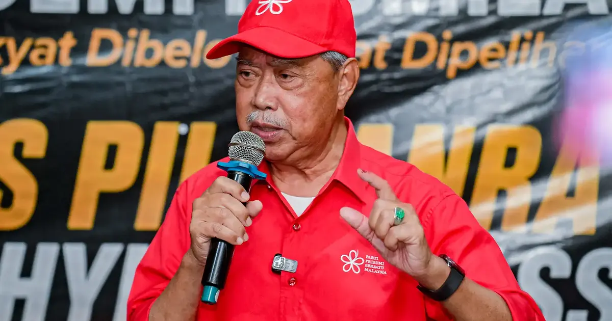 Muhyiddin Hits Back at Khaled Over 'Meddling' Allegation, Defends Bersatu's Electoral Role