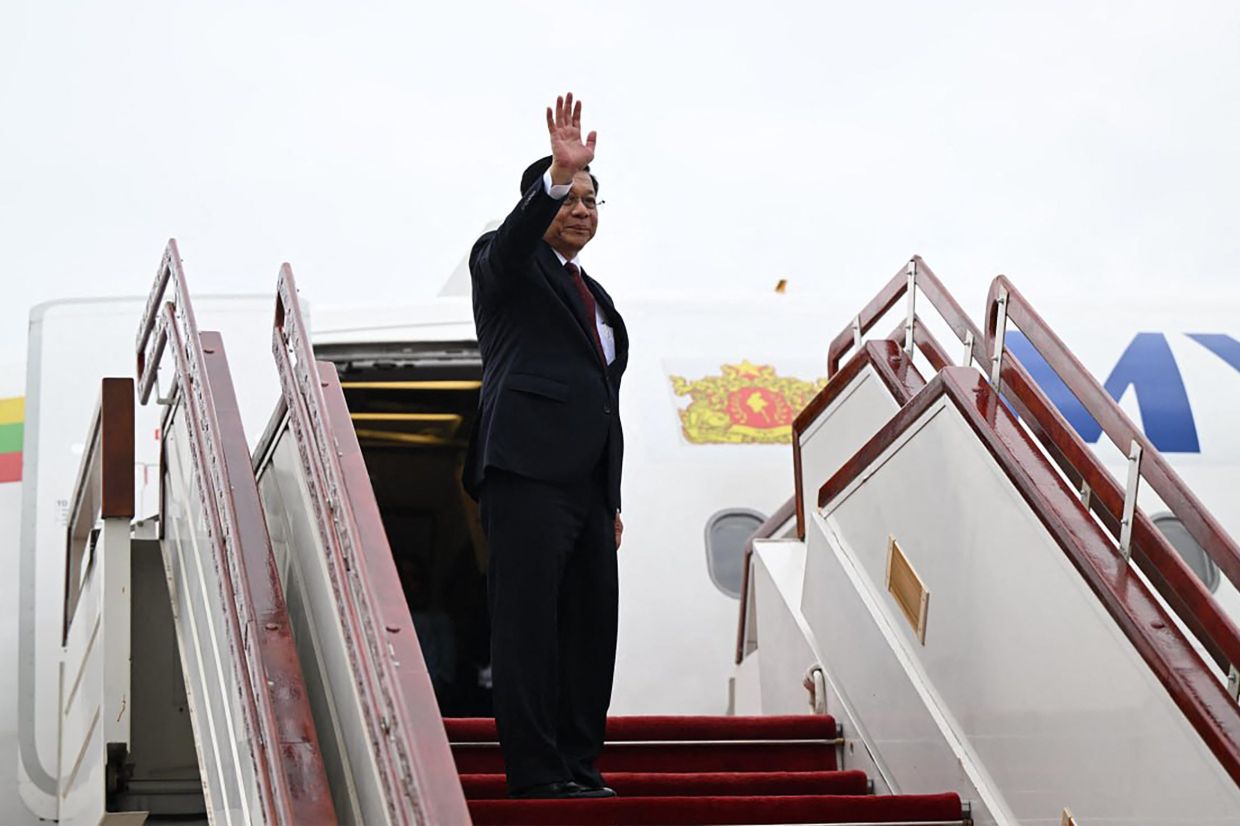 Myanmar's Min Aung Hlaing heads to Moscow for talks with Putin
