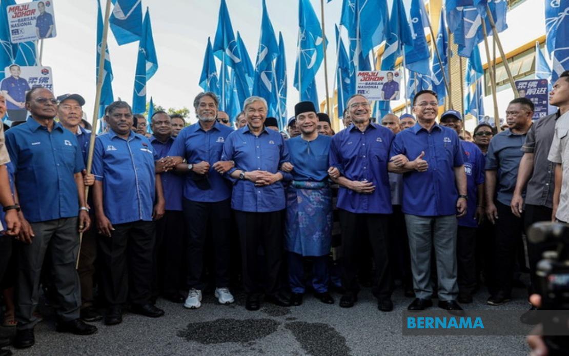 UMNO Heavy-Hitters Rally Behind Onn Hafiz In Johor Election Campaign Launch