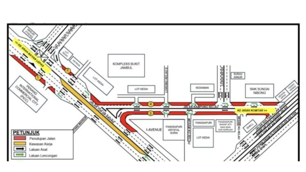 Penang Roads Set for 75-Day Closure as Mutiara Line LRT Project Advances