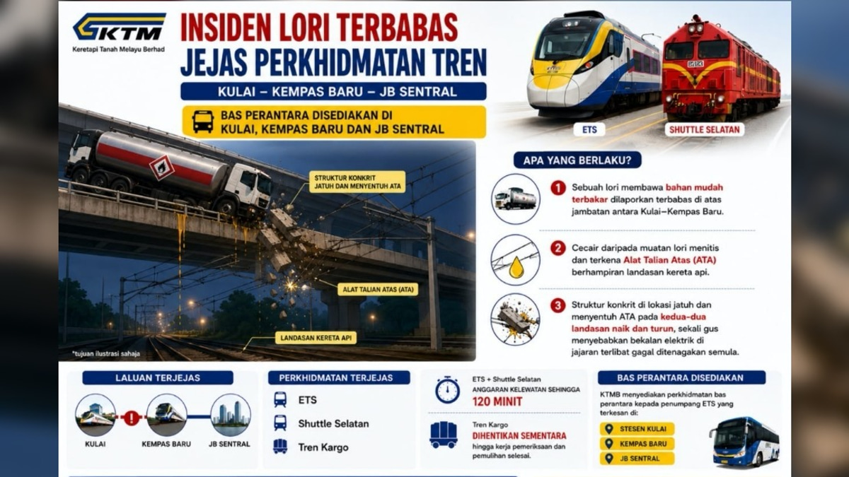 Hazmat Lorry Incident Causes Major Disruption to Johor Rail Services