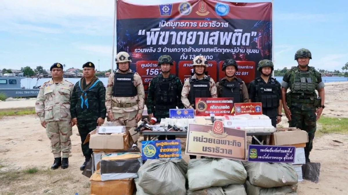 Thai Police Dismantle Drug Ring Targeting Malaysia With RM1.2 Million Stash
