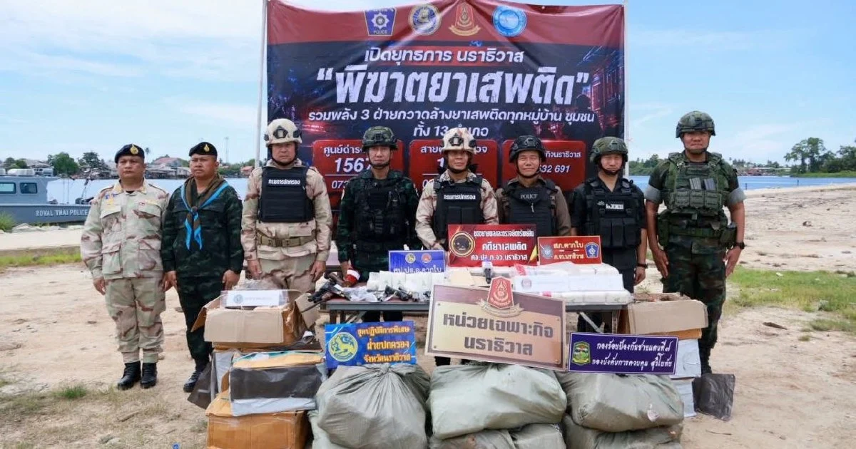 Thai Police Dismantle Drug Ring Targeting Malaysia With RM1.2 Million Stash