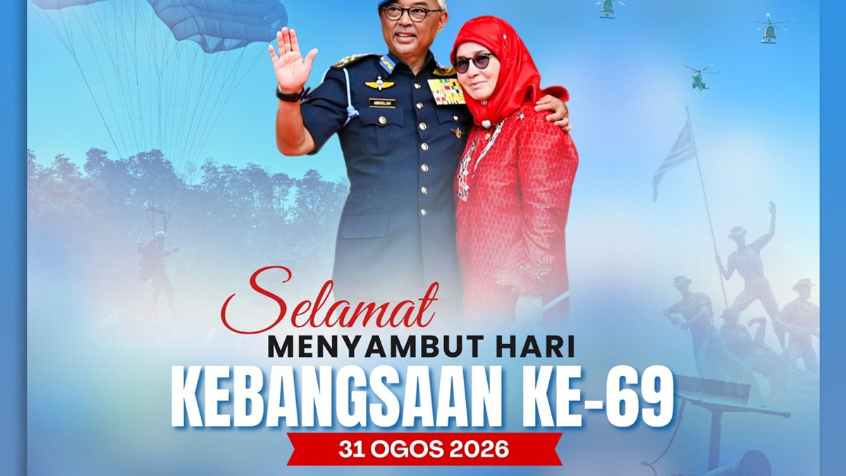 Sultan Abdullah and Tengku Ampuan Extend 69th National Day Wishes to Pahang