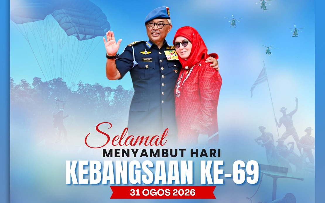 Sultan Abdullah and Tengku Ampuan Extend 69th National Day Wishes to Pahang